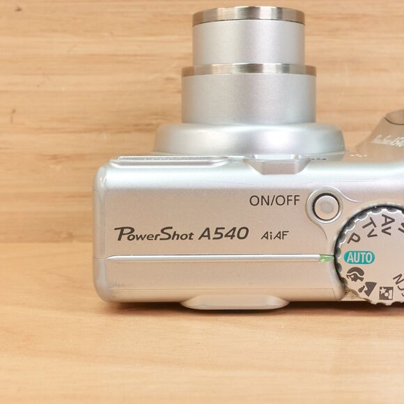 Canon PowerShot A540 Digital Camera / 6MP / 4× Zoom / Silver / Tested - Picture 4 of 7